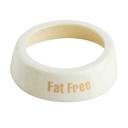 Tablecraft Plastic Beige Print Fat Free White Collar for Salad Dressing Dispenser