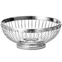 Tablecraft Regent 18-8 Stainless Steel Round Serving Basket, 10 1/8 x 3 3/4 inch