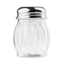 Tablecraft Stainless Steel Perforated Top Swirl Glass Shaker, 6 Ounce Capacity -- 36 per case