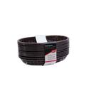 Tablecraft 9.375 inch High Density Polyethylene Brown Classic Oval Basket, 12 count -- 3 per case