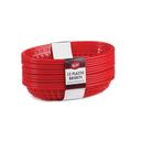 Tablecraft 11.75 inch Plastic Jumbo Oval Red Platter Basket, 12 count -- 3 per case