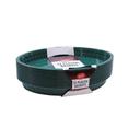 Tablecraft 12.75 inch Plastic Texas Oval Forest Green Platter Basket, 12 count -- 3 per case