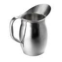 Tablecraft 18/8 Stainless Steel Mirror Finish Premium Water Pitcher, 3 Quart Capacity