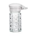 Tablecraft Nostalgia Collection White MP ABS Top Glass Salt and Pepper Shaker, 1.5 Ounce Capacity -- 24 per case