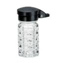 Tablecraft Nostalgia Collection Black ABS Top Glass Salt and Pepper Shaker, 1.5 Ounce Capacity -- 24 per case