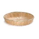Tablecraft Polypropylene Natural Round Handwoven Basket, 10 x 1 1/2 inch -- 12 per case