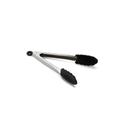 Tablecraft Stainless Steel Heavyweight Silicone Tip Locking Tong, 9 inch