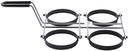 Tablecraft Nickel Plated Frame with Non Stick Coating 4 Egg Ring, 9.625 x 15.5 x 3.75 inch