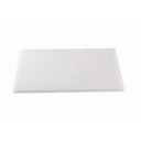 Tablecraft Polyethylene White Rectangular Cutting Board, 20 x 15 x 0.5 inch