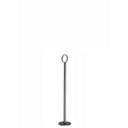 Tablecraft Black Powder Coated Metal Table Number Stand with Flat Bottom, 12 inch