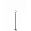 Tablecraft Black Powder Coated Metal Table Number Stand with Flat Bottom, 15 inch