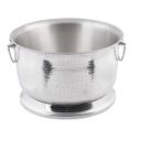 Tablecraft Remington Collection Rice Pattern Round Double Wall Tub with Base, 6 Gallon