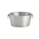 Tablecraft Stainless Steel Round Double Wall Beverage Tub, 6.75 Gallon Capacity