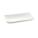 Tablecraft Frostone Collection White Melamine Textured Finish Rectangular Tray, 19.5 x 10.375 x 1.25 inch