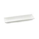 Tablecraft Frostone Collection White Melamine Textured Finish Rectangular Tray, 20 x 6.25 x 1 inch