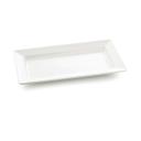 Tablecraft Frostone Collection White Melamine Textured Finish Rectangular Tray, 22 x 12.75 x 2.25 inch