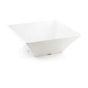 Tablecraft Frostone Collection White Melamine Square Bowl, 13.25 Quart Capacity