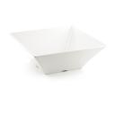 Tablecraft Frostone Collection Melamine White Square Bowl, 13.25 Quart Capacity