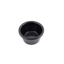 Tablecraft Melamine Black Round Smooth Ramekin, 2 Ounce Capacity -- 12 per case