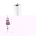 Tablecraft Polycarbonate Single Cereal Dispenser, 2.25 Gallon Capacity