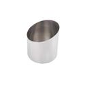 Tablecraft Brushed Finish Stainless Steel Round Sloped Appetizer Cup, 18 Ounce Capacity