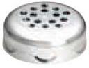 Tablecraft Chrome Plated Perforated Plastic Top for 6 to 8 Ounce Shakers -- 12 per case