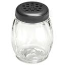 Tablecraft Saferfood Solutions BPA Free Tritan Plastic Swirl Shaker with Black Perforated Top, 6 Ounce -- 12 per case