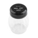 Tablecraft Saferfood Solutions BPA Free Tritan Plastic Swirl Shaker with Black Slotted Top, 6 Ounce -- 12 per case