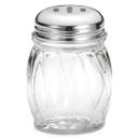 Tablecraft Saferfood Solutions BPA Free Tritan Plastic Swirl Shaker with Chrome Plated Slotted Top, 6 Ounce -- 12 per case