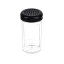 Tablecraft BPA Free Tritan Plastic Fluted Shaker with Black Perforated Top, 12 Ounce -- 24 per case