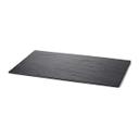 Tablecraft Frostone Slate Collection Melamine Black Slate Rectangular Display Tray, 20.625 x 12.75 x 0.3125 inch
