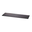 Tablecraft Frostone Slate Collection Melamine Black Slate Rectangular Serving Tray, 20.875 x 6.25 x 0.3125 inch