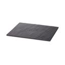 Tablecraft Frostone Slate Collection Melamine Black Rectangular Serving Tray, 12.75 x 10.375 x 0.375 inch