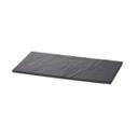 Tablecraft Frostone Slate Collection Melamine Black Slate Rectangular Serving Tray, 12.75 x 6.875 x 0.32 inch