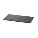Tablecraft Frostone Slate Collection Melamine Black Rectangular Serving Tray, 12.75 x 6.875 x 0.32 inch