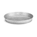 Tablecraft Galvanized Collection Galvanized Steel with Pebble Texture Round Diner Platter, 10.5 x 10.5 x 1.375 inch