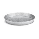 Tablecraft Galvanized Steel with Pebble Texture Round Diner Platter, 10.5 x 10.5 x 1.25 inch