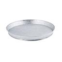 Tablecraft Galvanized Steel with Pebble Texture Round Diner Platter, 12.5 x 12.5 x 1.25 inch