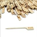 Tablecraft 3.5 inch Bamboo Steak Pick, 100 count -- 12 per case