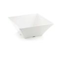 Tablecraft Frostone Collection White Melamine Square Bowl, 6.75 Quart Capacity