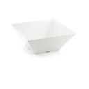 Tablecraft Frostone Collection Melamine White Square Bowl, 6.75 Quart Capacity
