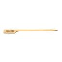 Tablecraft Allergy Bamboo Paddle Pick, 4.5 inch - 100 count per pack -- 12 packs per case