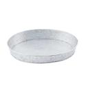 Tablecraft Galvanized Collection Galvanized Steel with Pebble Texture Oval Diner Platter, 11.875 x 8.625 x 1.875 inch