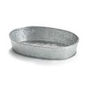 Tablecraft Galvanized Steel Oval Diner Platter, 9.5 x 6 x 2 inch