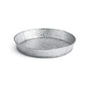 Tablecraft Galvanized Steel with Pebble Texture Round Diner Platter, 8.25 x 8.25 x 1.25 inch