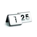 Tablecraft Stainless Steel 1 to 25 Cut Out Number Tent, 2.5 x 2.5 x 1.875 inch -- 1 set