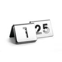 Tablecraft Stainless Steel 1 to 25 Cut Out Number Tent Set, 2.5 x 2.5 x 1.875 inch