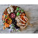 Tablecraft Frostone Slate Collection Melamine Black Round Serving Tray, 13 x 13 x 0.3 inch