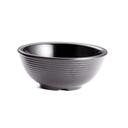 Tablecraft Melamine Black Round Ribbed Ramekin, 2 Ounce Capacity -- 12 per case