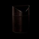 Tablecraft Brushed Stainless Steel Mini Counter Top Waste Basket, 4.75 x 4.75 x 7 inch